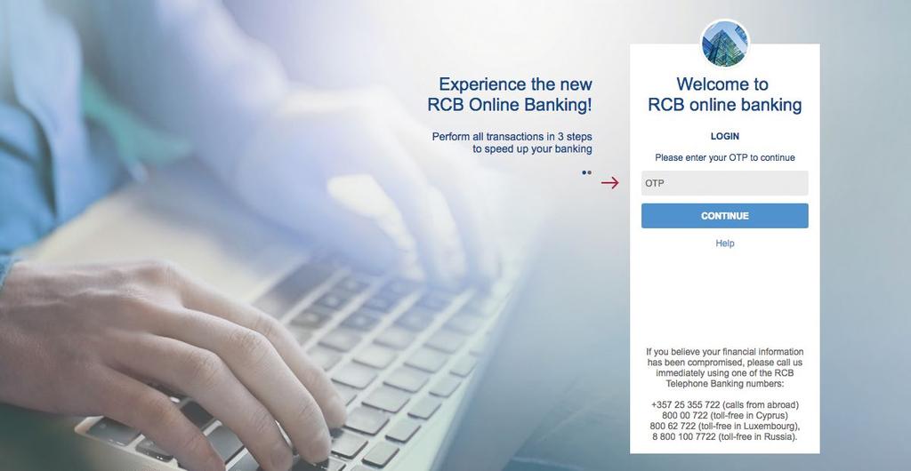 3. User login to RCB Online Banking Upon your registration, you can login to RCB Online Banking Services following simple steps below: Access RCB Online Banking website directly through