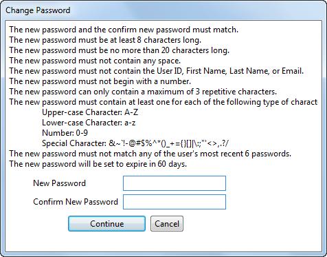 ) Selecting the Enable Accessibility Features box at the bottom of the login window will turn on accessibility features for users requiring assistive technology (e.g.: screen readers).