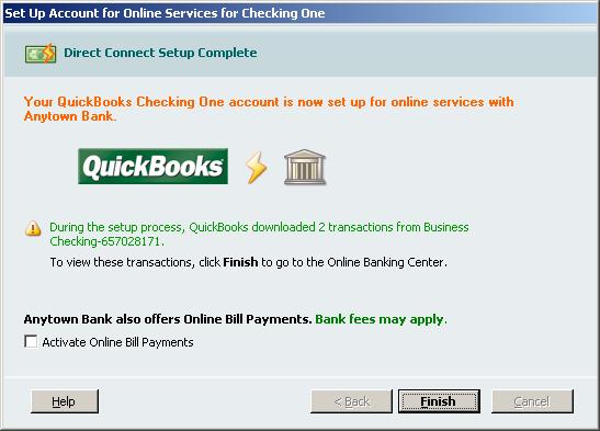 7. QuickBooks will retrieve a list of accounts available for you to download select the account you want to download and follow the remaining on-screen instructions. 8.