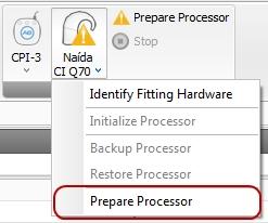 How To Click Yes on the confirmation window to prepare the processor.