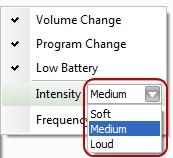 5. Use the Frequency dropdown menu