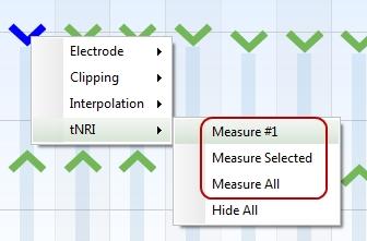 How To NRI Measurement Screen When an NRI