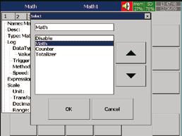 Math Plus Version of Firmware Supports Additional Features Including Math Channels, External Channels, Custom Display, Batch Control and FDA 21 CFR Part