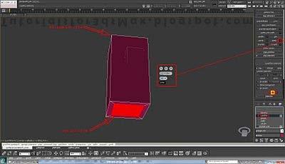 Step 17: Continuing with this 3d modeling tutorial we will create the desk legs. In Top view press F3 to turn on Wire view.