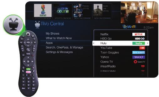 Two simple ways to access Hulu on your TiVo when you have a Hulu subscription: Press the TiVo button on your remote.