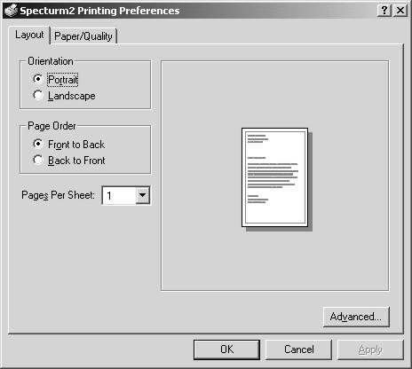 Printer Driver Settings: Win 2000 / XP Strobe and Ribbon Color Settings The key printer driver settings for the Spectrum2 CD printer are: Strobe Setting (controls lightness and