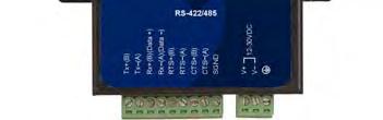 distances up to 1.2 km. The RS-422/485 standards overcome the distance limitation by using a differential signal for transmitting data and control signals.