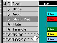 Changing the order of the Tracks You can rearrange the Tracks in the list like this: 1.