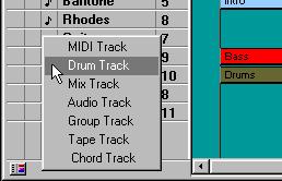 Track Classes There are different types of Tracks, called classes. In the column marked C in the Track List, a small symbol shows which class each Track has.