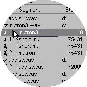 10.Position the mouse pointer over one of the segment names,
