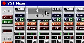 6. Pull down the Audio menu and select Monitor. The Monitor mixer window opens. 7. Locate the mixer strip for the audio channel(s) you have selected for recording.
