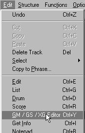 Selecting a sound and setting levels When you play your keyboard, you should now hear the sound that the instrument plays on this MIDI Channel (the Track s Chn setting).