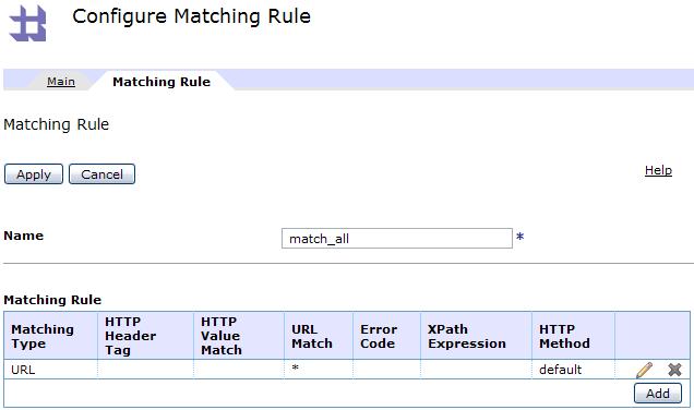 Figure 27 The Matching Rule tab on the Configure Matching Rule window 9.