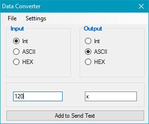 Data Converter While writing data, it might be handy having a conversion tool to convert the data from one format to another. The Data Converter tool, shown in Figure 17, offers this option.