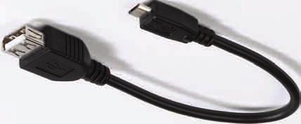 .. with USB plug to tablets with micro USB-connector. T-CO OTG EDP-No. 35567 - Micro USB plug > USB A socket - Length: approx. 0.