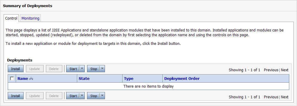 12. Click on [Install] under Deployments 13. Navigate to rbacx folder under autodeployment directory 14.