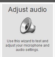 or To adjust your speakers/headset volume, click on the green Play button to hear an