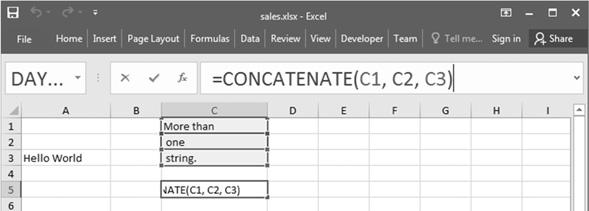 in order. Function in Excel is CONCATENATE() or &.