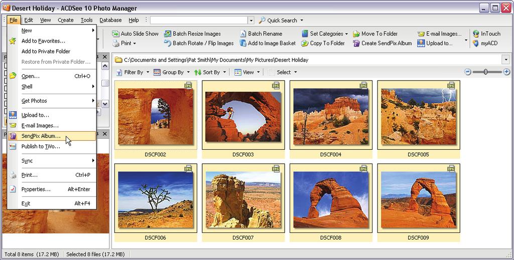tutorials > Adding SendPix slideshows to web sites and blogs Creating a SendPix web