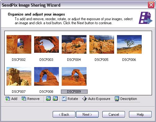 tutorials > Adding SendPix slideshows to web sites and blogs Before it uploads your images to your web album, the SendPix