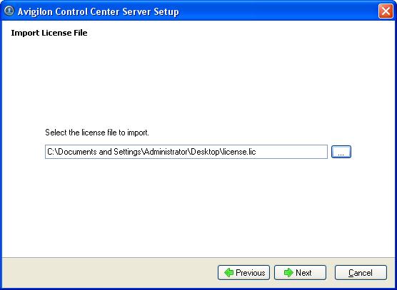 Figure 3.15: Manual Activation Dialog 11Enter the location of the license file and click Next.