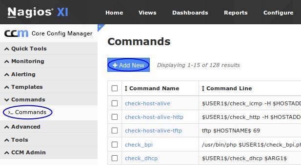 Create Commands The commands are how the Contacts send host and service notifications. You need to create separate commands for hosts and services due to the different data being submitted.