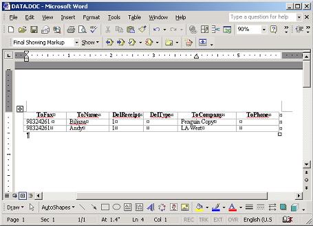 Creating and sending fax batch messages To send customized CallPilot fax messages to multiple recipients, you can use Microsoft Word Mail Merge, and send your print job to the Nortel Fax Batch
