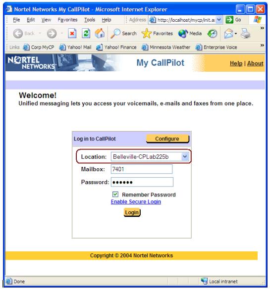 To log out To log out from My CallPilot, click Logout on any My CallPilot page.