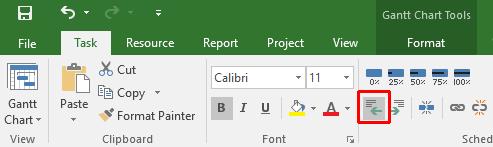 Microsoft Project 2016 Foundation - Page 51 Notice the recurring task symbol in the Indicator