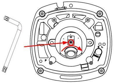 6. Loosen the lens set screws. Figure 2-23 Loosen the Lens Set Screws 7.