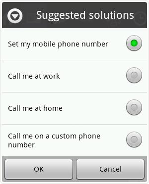 Making calls About this task Press the Call Facility icon in the Status bar to set your call facility: The default call facility is Mobile.