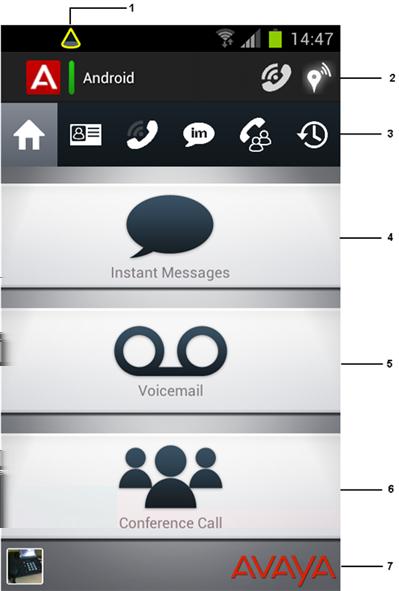 User interface Support for enterprise dialing and dial plans, which allow mobile users to place calls using the enterprise telephony system.