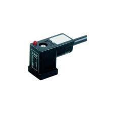 Industrial Form C 9.4mm For Solenoid Valve Applications Black PVC Cable & Connector 9.4 9.