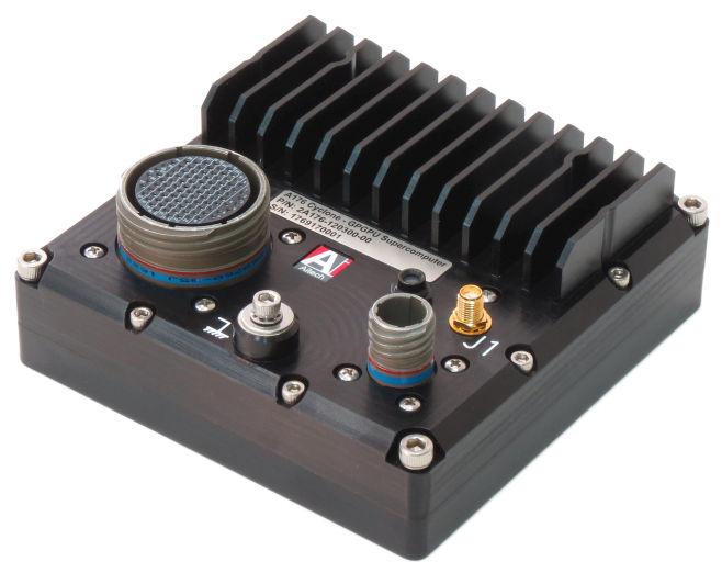With its compact size, the A176 Cyclone is the most advanced solution for video and signal processing for the next generation of autonomous vehicles, surveillance and targeting systems, EW systems,