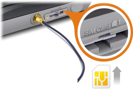 hole (major signal transmitted hole) near to the SIM card slot.