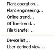 Popcard Plant diagram Trend File transfer Administration view Full