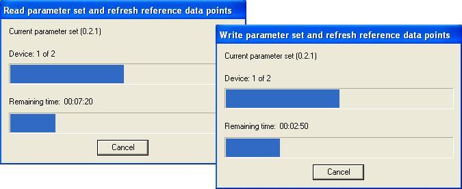 Plant engineering Refresh reference data points Reference data points are refreshed automatically when reading and writing parameter sets After changing configuration parameters locally at the