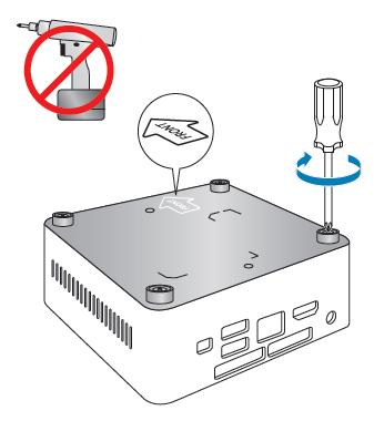 Close the Chassis After all components have been installed, close the Intel NUC chassis (using an
