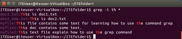 f. The search pattern is case sensitive in the grep command. The option i or --ignore-case is used to ignore the case distinction.