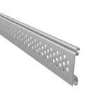 38mm deep profiled twin-wall extruded aluminium slat ( Shown below are the perforated/punched profiles which can be mixed with the solid for added light and vision options) SeceuroVision 3800