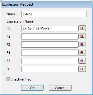 Creating an Output Request In this section, you will create an expression output request so you can plot Ex_CylinderPower in the Plotting environment. To create an output request: 1.