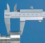 Vernier Caliper SERIES 532 with Fine Adjustment Quadri (4 way) Measurement Measurement Applications OD measurement 532-101 Range Order No. Accuracy Graduation 0-130mm 532-101 ±0.03mm 0.