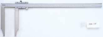 Long Jaw Vernier Caliper SERIES 534 features. 534-110 534-114 Order No. Accuracy Graduation Mass (g) Lower Scale Upper Scale 0 (10) - 300mm 534-109 ±0.07mm 0.05mm 0.05mm 400 0 (20) - 500mm 534-110 ±0.