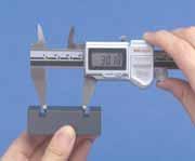Point Caliper SERIES 573, 536 ABSOLUTE Digimatic and Vernier Type to obtain. 573-721 536-121 Range Digital model Order No. Accuracy Resolution Mass (g) 0-150mm 573-621 ±0.02mm 0.