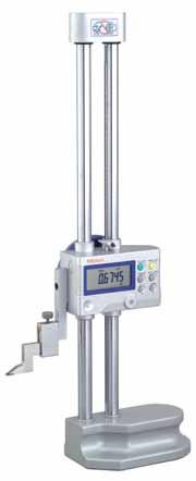 Digimatic Height Gage SERIES 192 Standard Type with SPC Data Output Resolution:.0005 (0.01mm) [.0002 (0.005mm)] or 0.01mm and 0.005mm Display: LCD, 7-digit, character height 11mm Max.