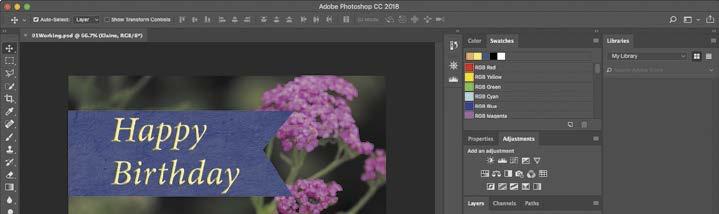 Changing interface settings By default, the panels, dialog boxes, and background in Photoshop are dark.