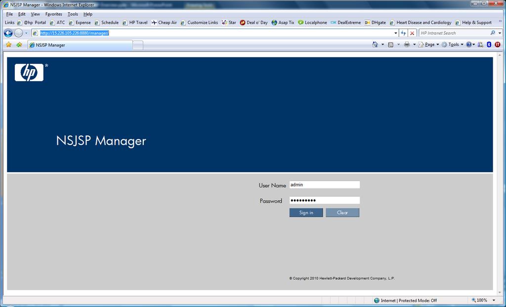 DEPLOYMENT USE NSJSP MANAGER (STEP 2 OF 2) Web applications can be deployed