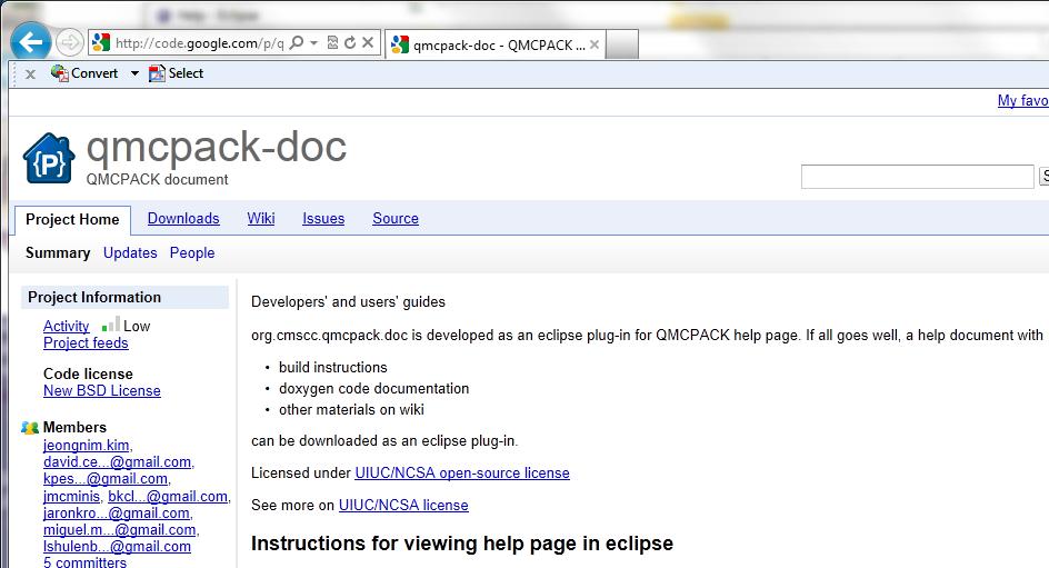 Adapting Eclipse Documentation to Other Projects: