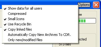 Encore Plus for 88RS User Manual Issue 3.1 Destination Window Perform Restore operation to Source drive. Create a New Archive on the destination drive. Send to Recycle Bin.