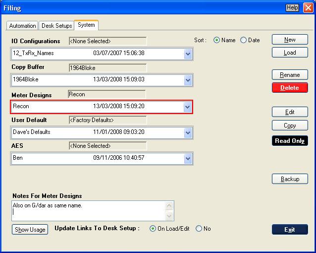 Encore Plus for 88RS User Manual Issue 3.1 > Click the required Mix/Pass number so a black ring is shown around the selected Mix/Pass and click the Load Revision button.